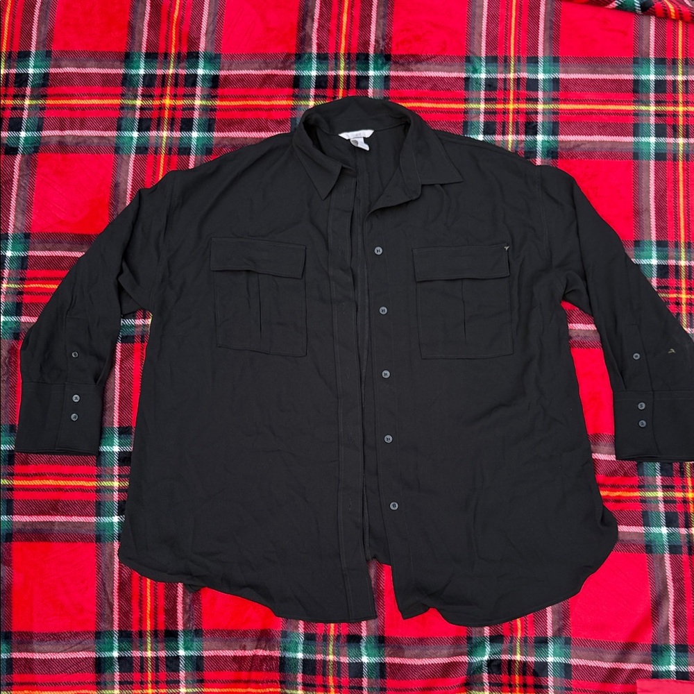 Black Button-Up Shirt
